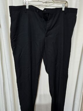 Men's Black Dress Pants - Classic Straight Fit